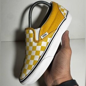 Vans Classic Slip-On “Checkerboard - Yolk Yellow” WMNS Size 7